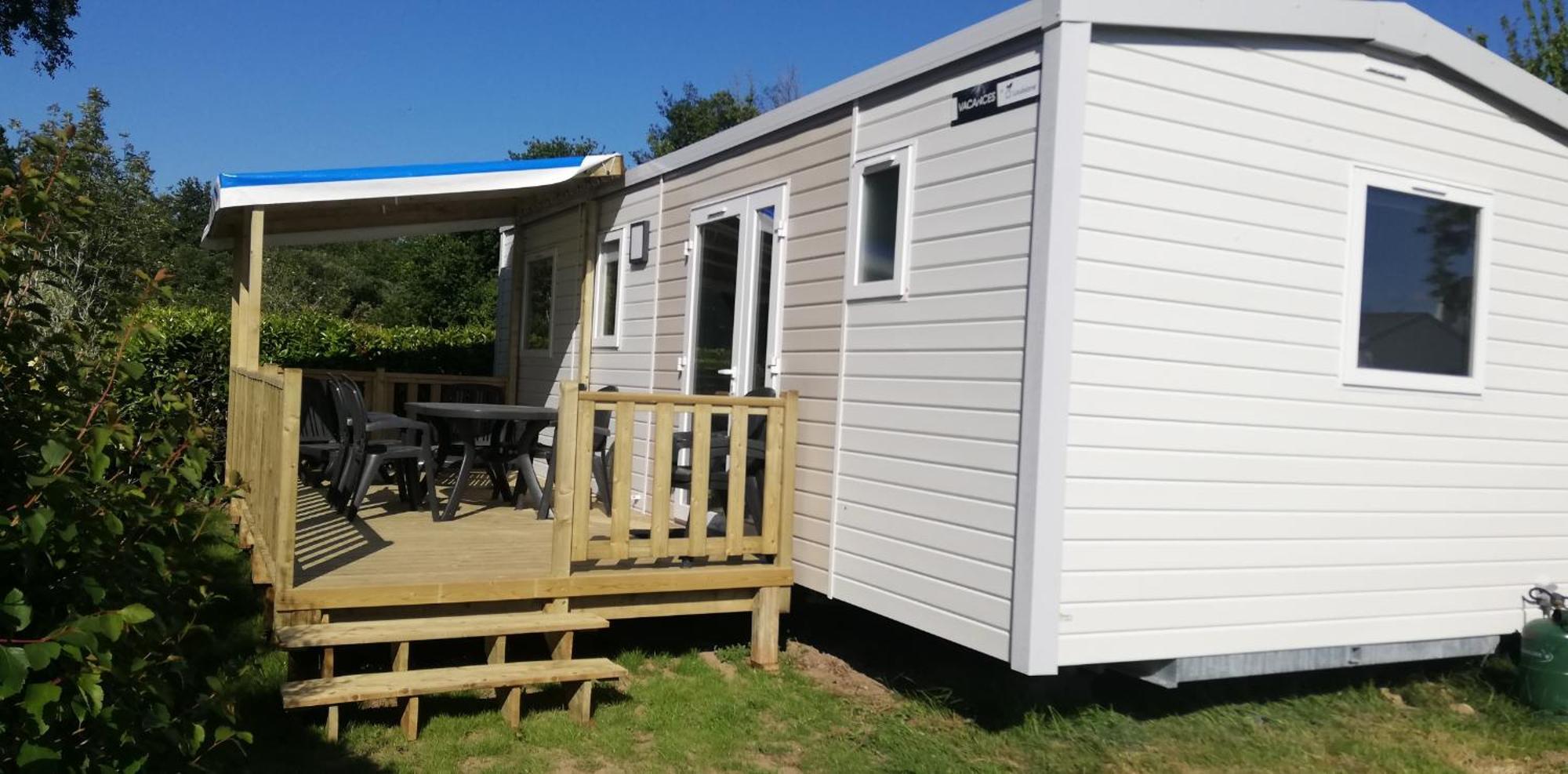 Camping De La Plage De Cleut-Rouz Fouesnant Exteriör bild